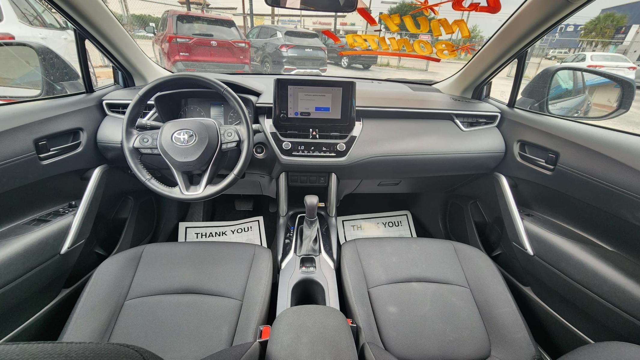 2023 Silver Toyota Corolla Cross LE (7MUCAAAGXPV) with an 2.0L L4 DOHC 16V engine, CVT transmission, located at 1842 Wirt Road, Houston, TX, 77055, (713) 973-3903, 29.805330, -95.484787 - Photo #8